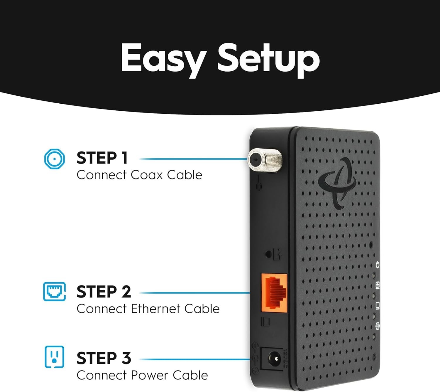 Hitron MoCA 2.5 Adapter for Ethernet Over Coax - Model # HTEM5-M21