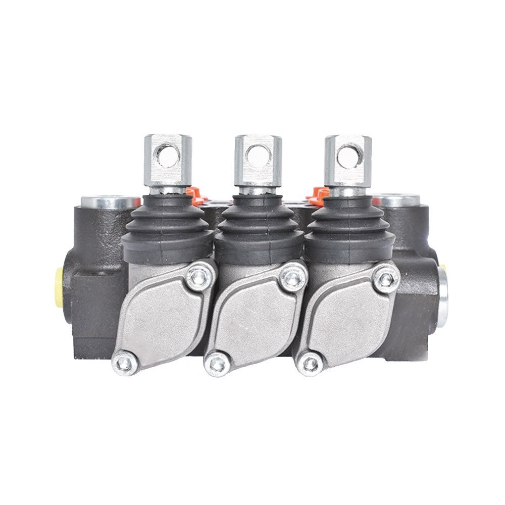 Hydraulic Control 3-Spool Valve Double Acting 13 GPM 3600 PSI SAE Ports