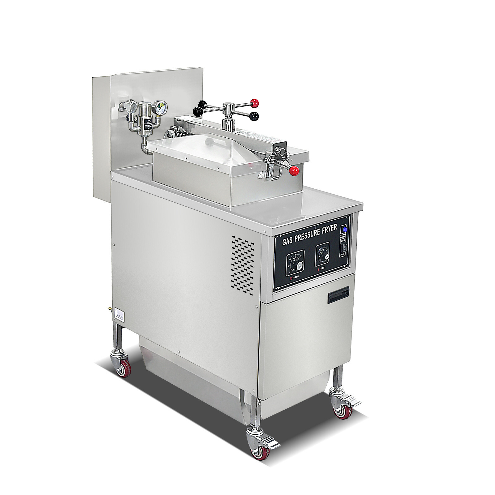 Kolice Commercial 25L Natrual Gas(LNG) Pressure Deep Fryer with Oil Filtration