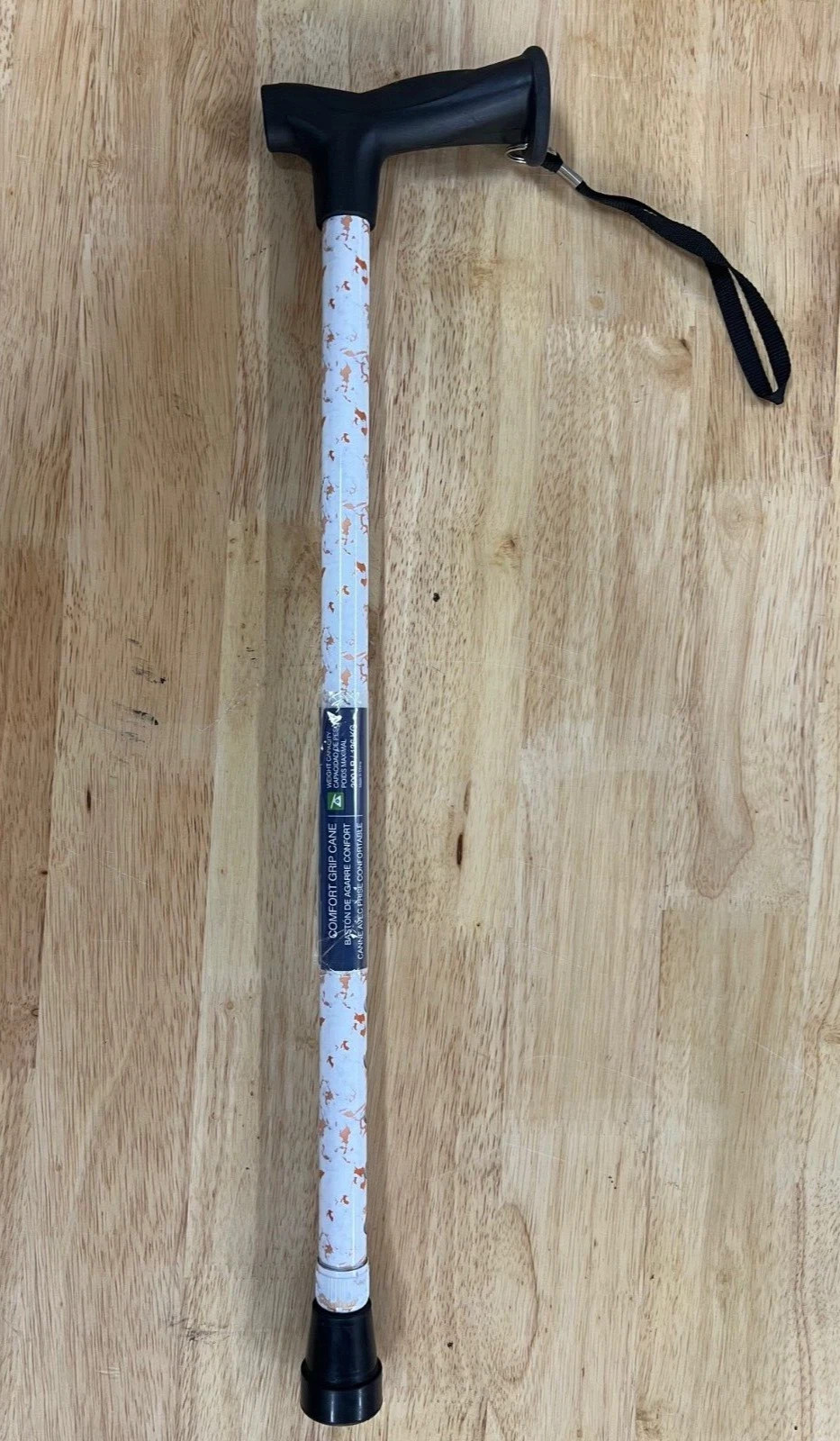 Drive Medical Aluminum Offset Cane with Gel Grip – Adjustable Height Walking