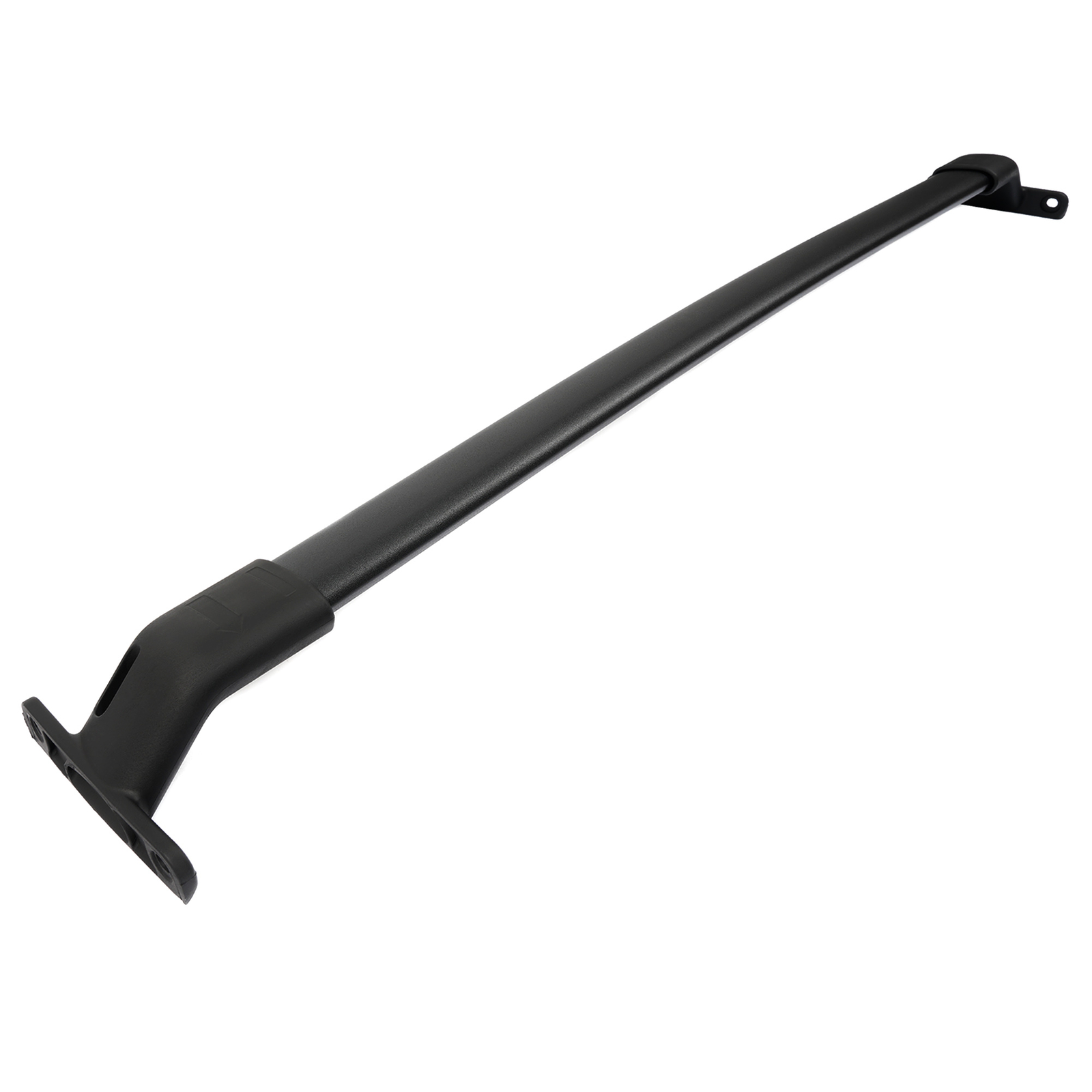 Roof Rack Rail Crossbars Black Set 2-pc w/ Hardware For Ford Expedition 18-24