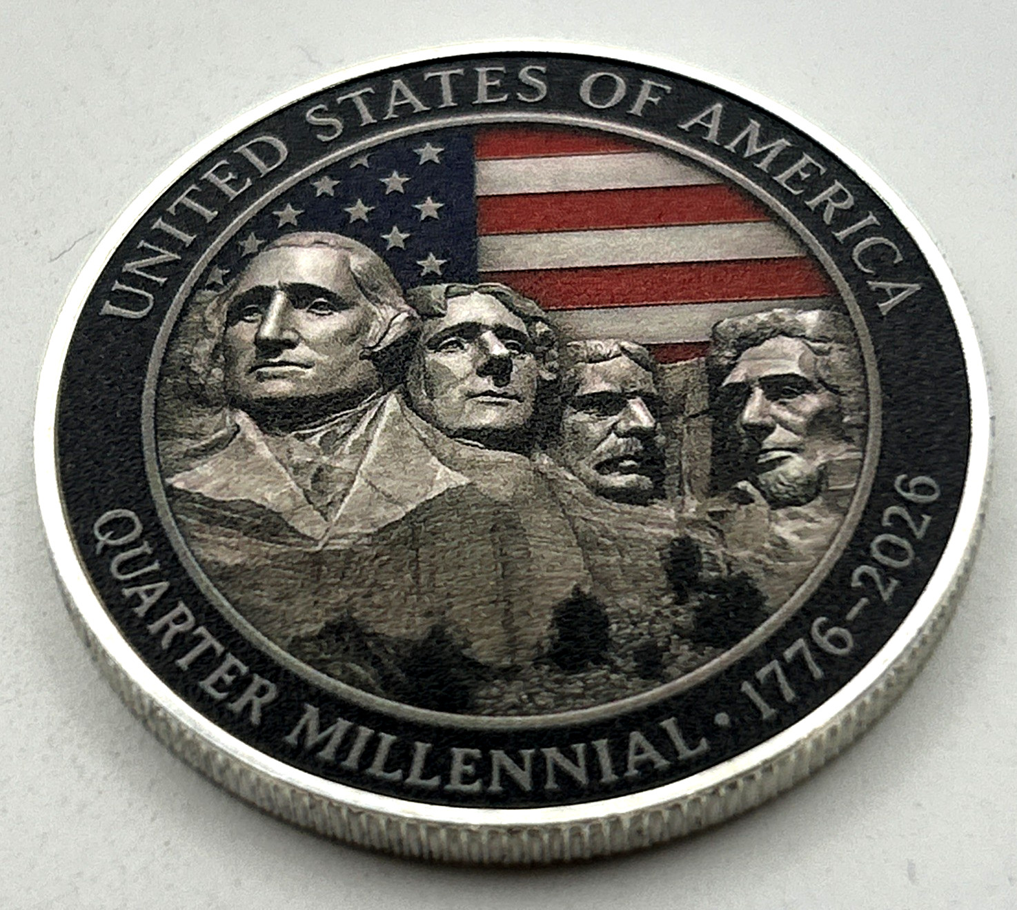 USA Quarter Millennial Mount Rushmore 1776-2026 Commemorative Coin Medal