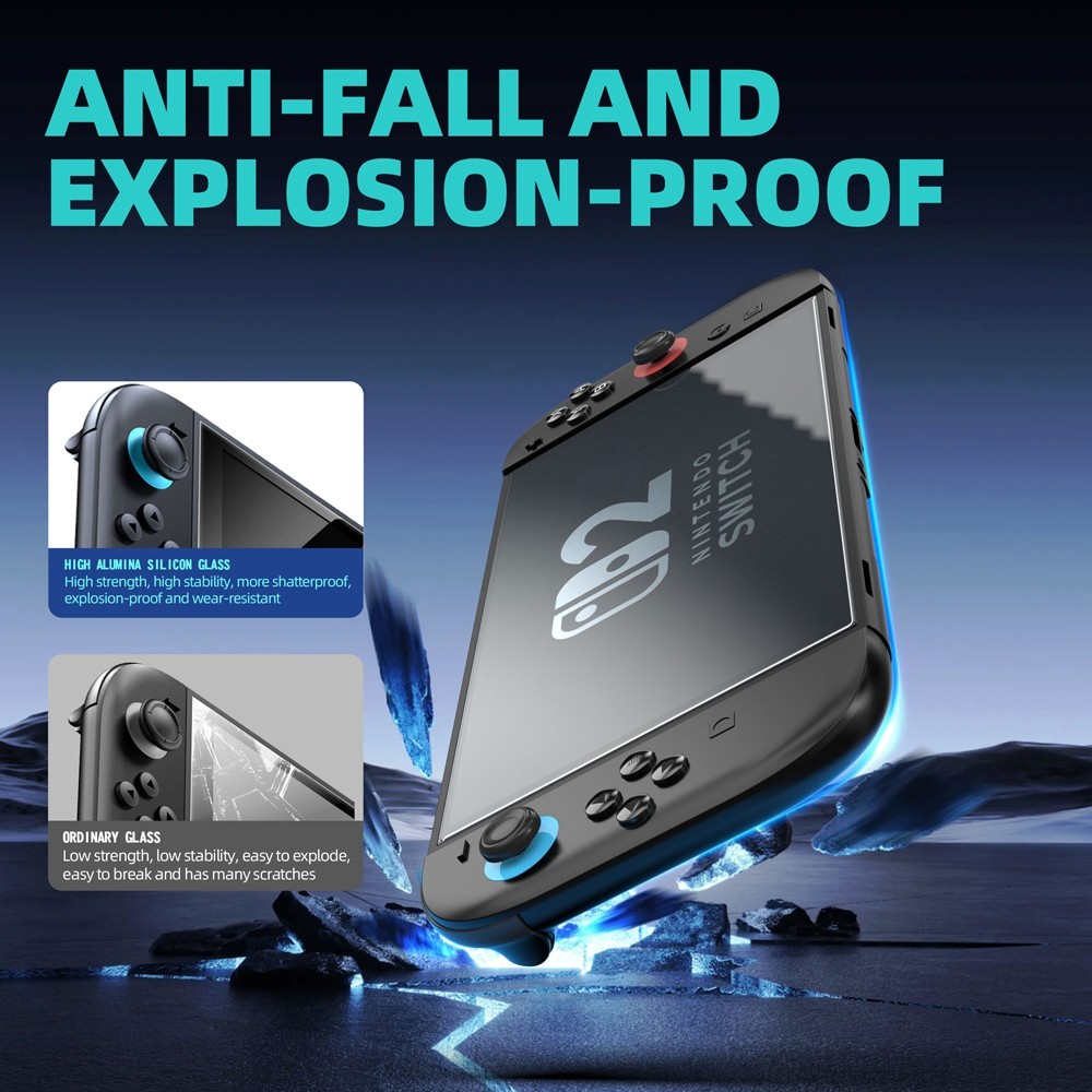 2 Pack Tempered Glass Screen Protector For Nintendo Switch 2 (2025) 9H Hard Film