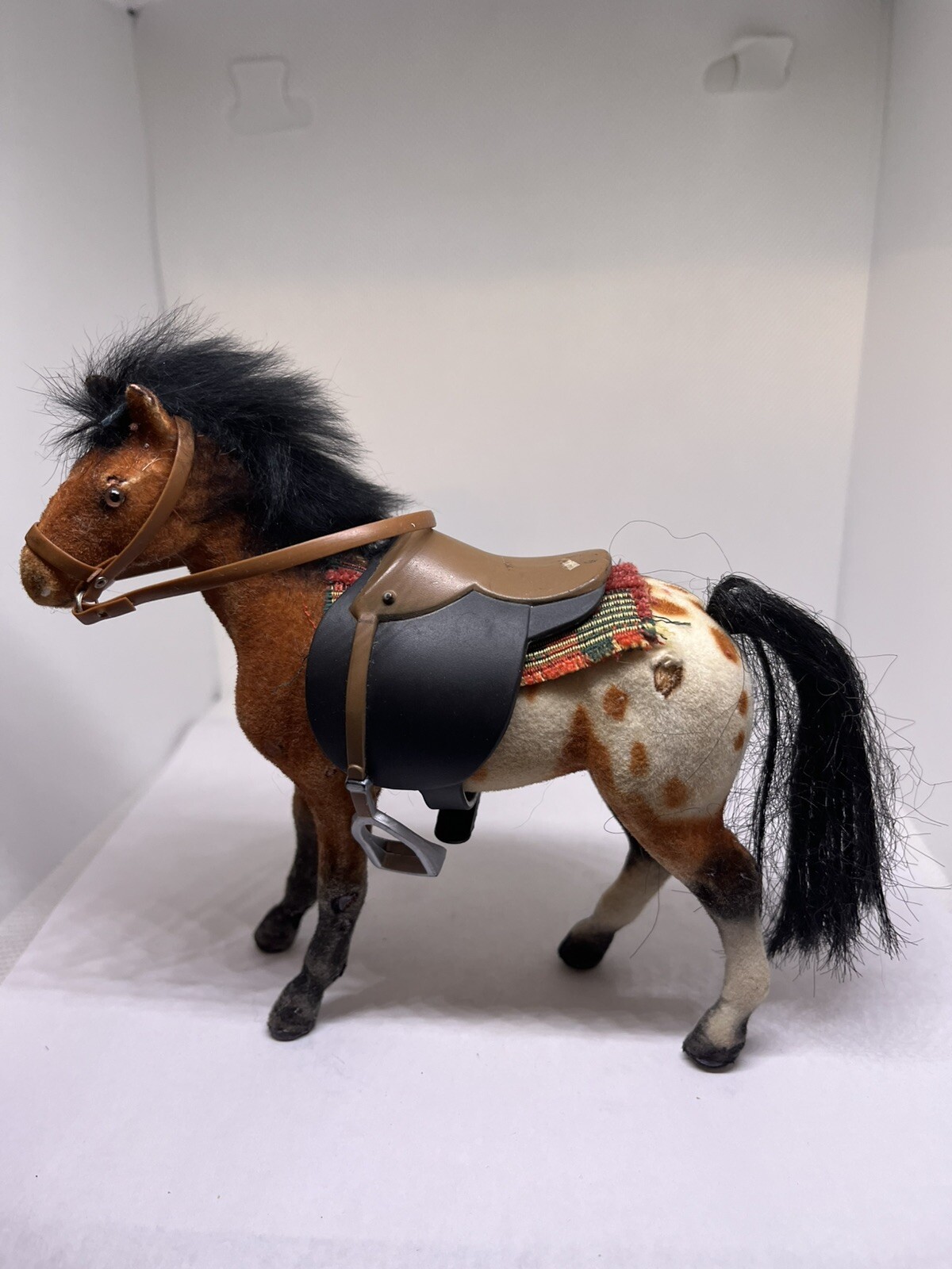 horse mini american Indian Spanish colonial saddle bridle blanket Felted