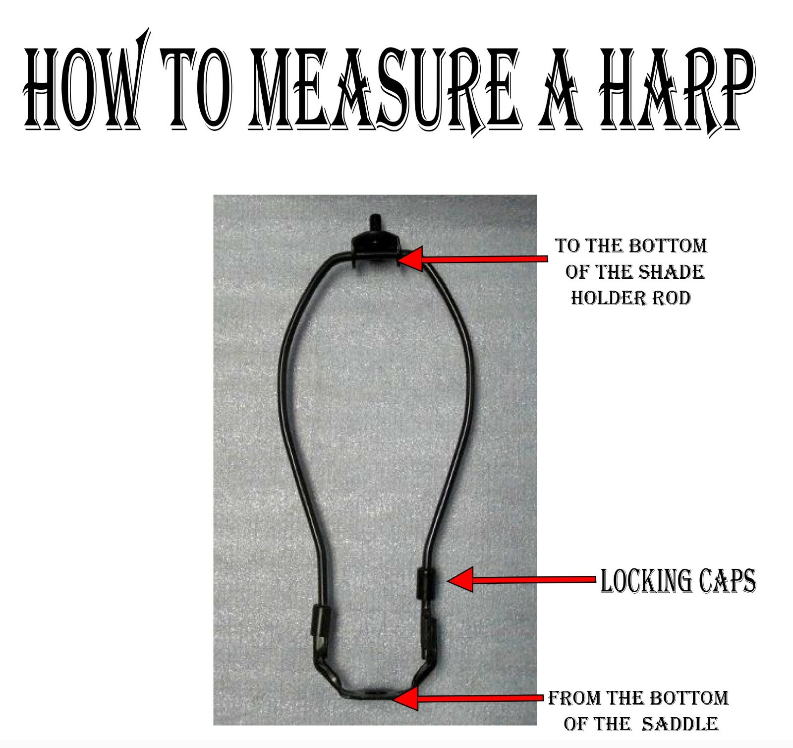 7" ANTIQUE BRASS PLATED LAMP SHADE HARP WITH SADDLE-NEW