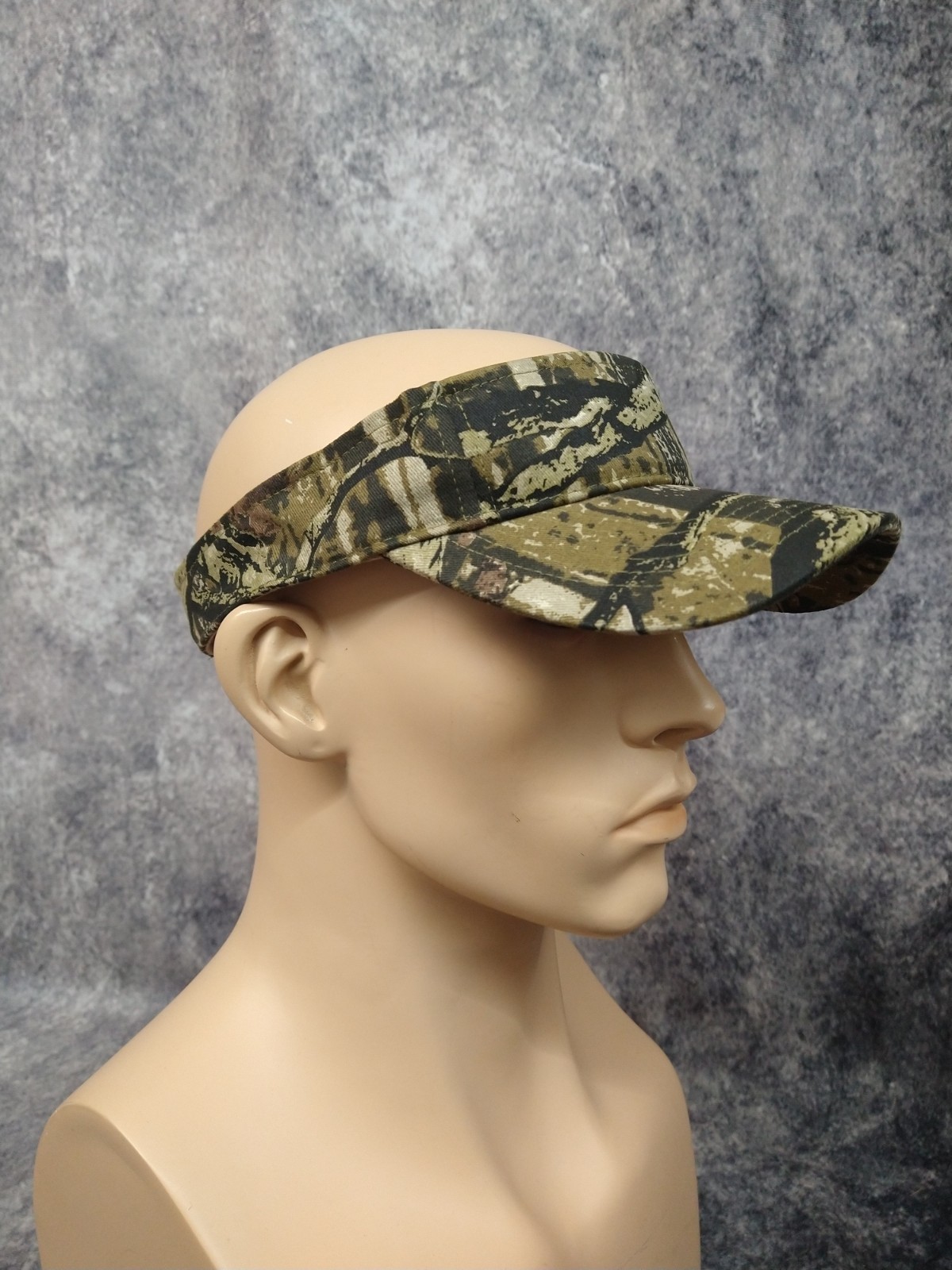 Camouflage Visor Hat Adjustable Unisex Hunter Camo Print Cap Golf Tennis Outdoor