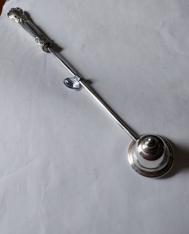 Vintage Gorham Sterling Silver Chantilly Candle Snuffer, 9 1/2", Original Tag