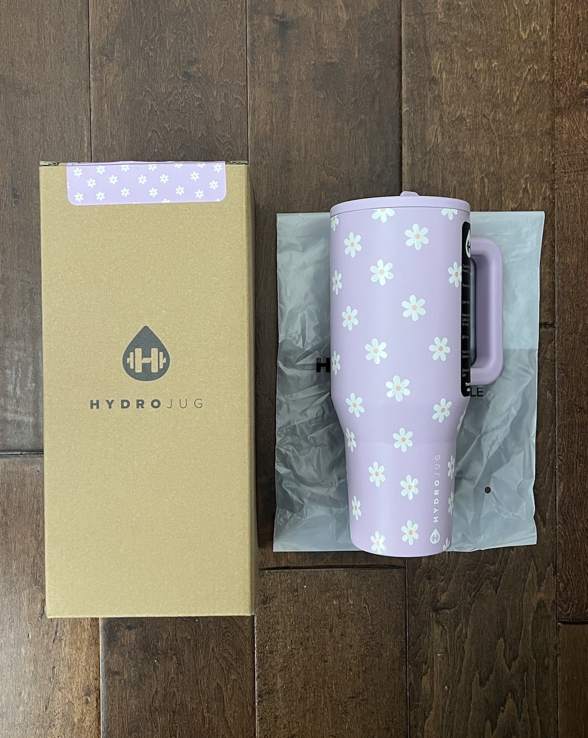 Hydrojug Jane Collection 2026 Purple Flower Design Traveler 40oz Cup New IN HAND