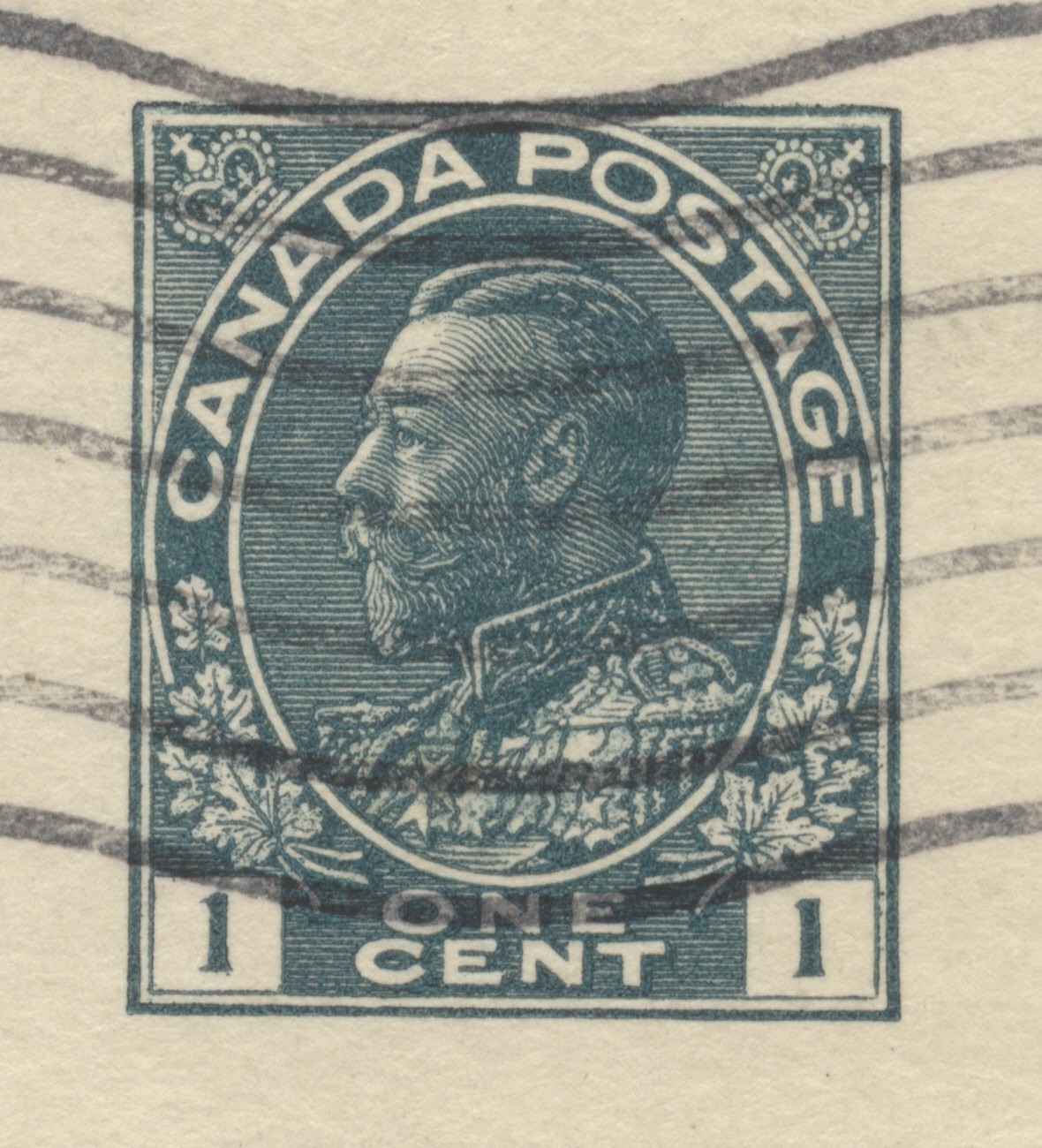 1921 CPR 71A 1c Admiral Sepia View Card Empress Hotel Earnings to Holland