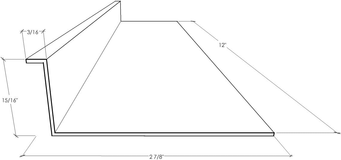 Beam Lighting Under Cabinet Light Cover Replacement | White Ribbed Acrylic