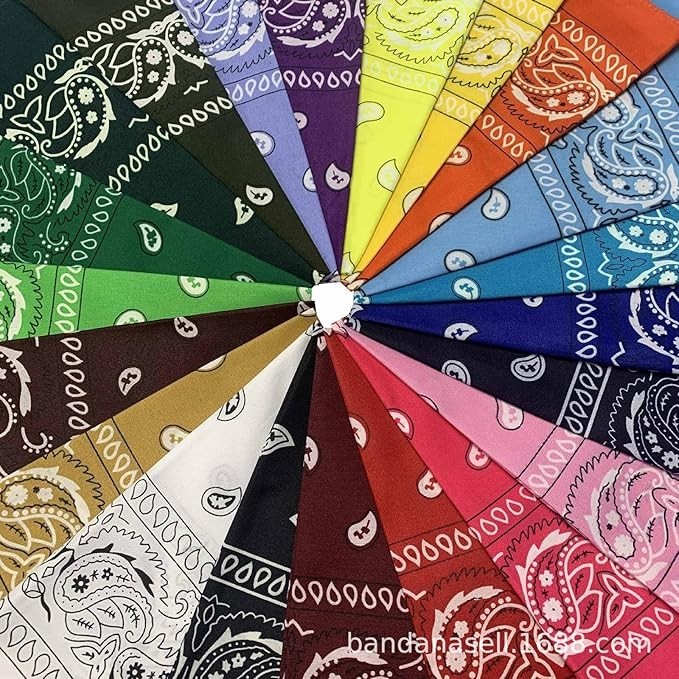 30PCS Bandanas Unisex Paisley Bandanas Bulk Multi-Purpose Headband Cowboy Hea...