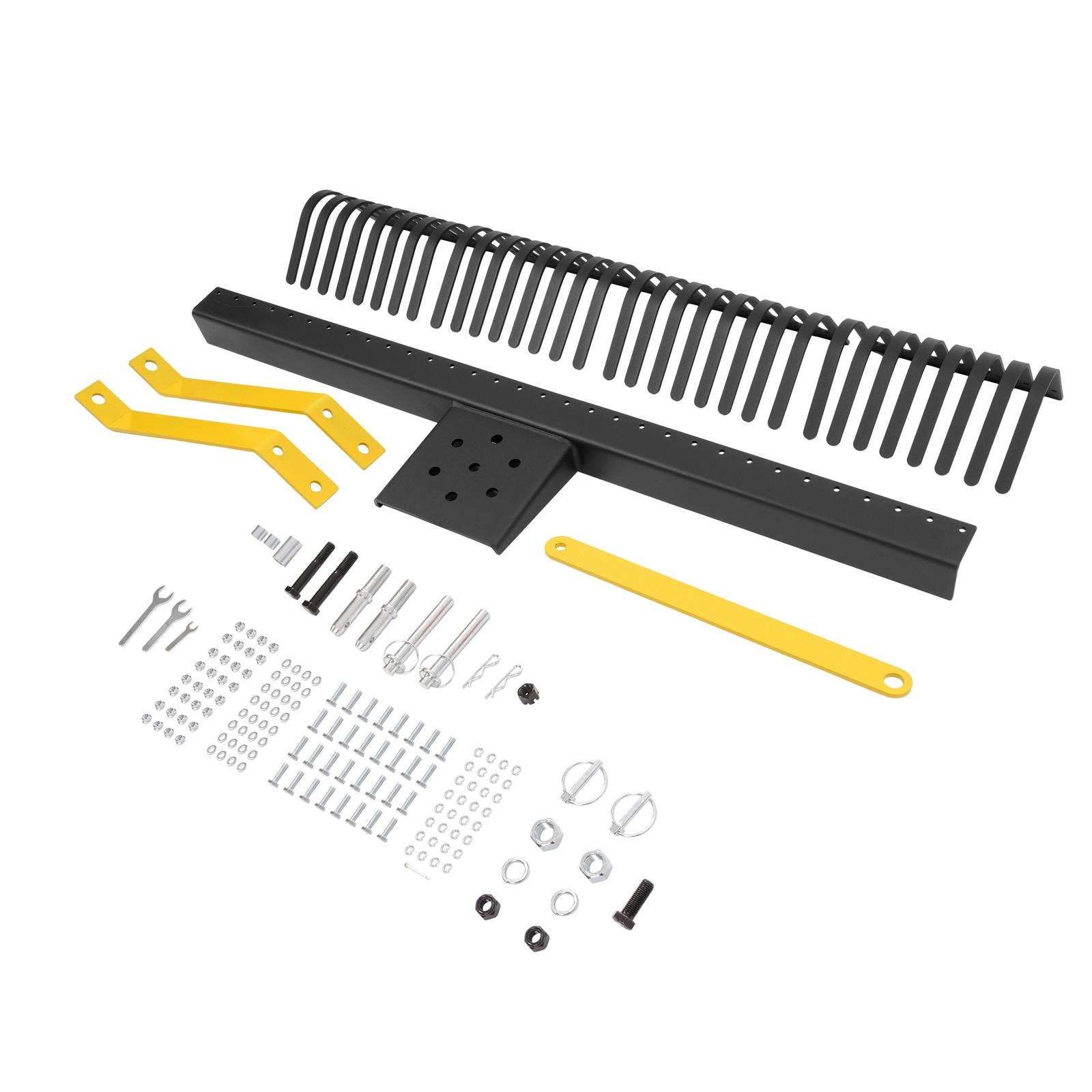 3-Point 60''Landscape Rock Rake Soil Garden Tool for Cat 1 Campact Tractor Heavy