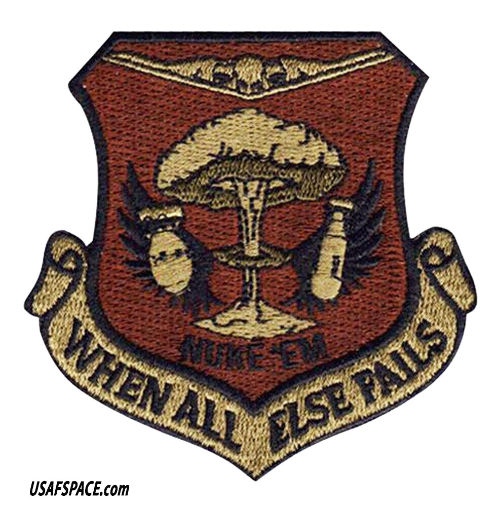 USAF 509 MUNITIONS SQ -509 MUNS- NUKE EM -B-2 BOMBER-Whiteman AFB, MO- VEL PATCH