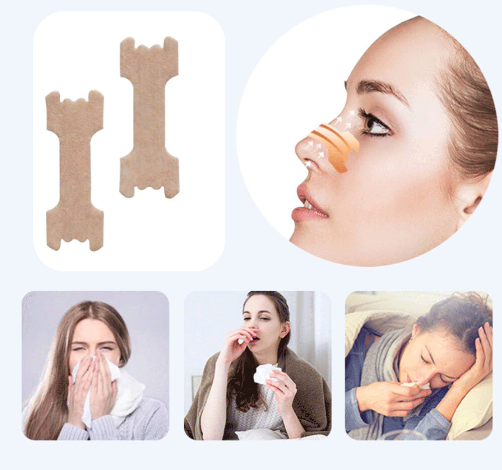 NASAL STRIPS Breathe Nose Better Reduce Snoring Right Sleep Now Apnea Adhesive