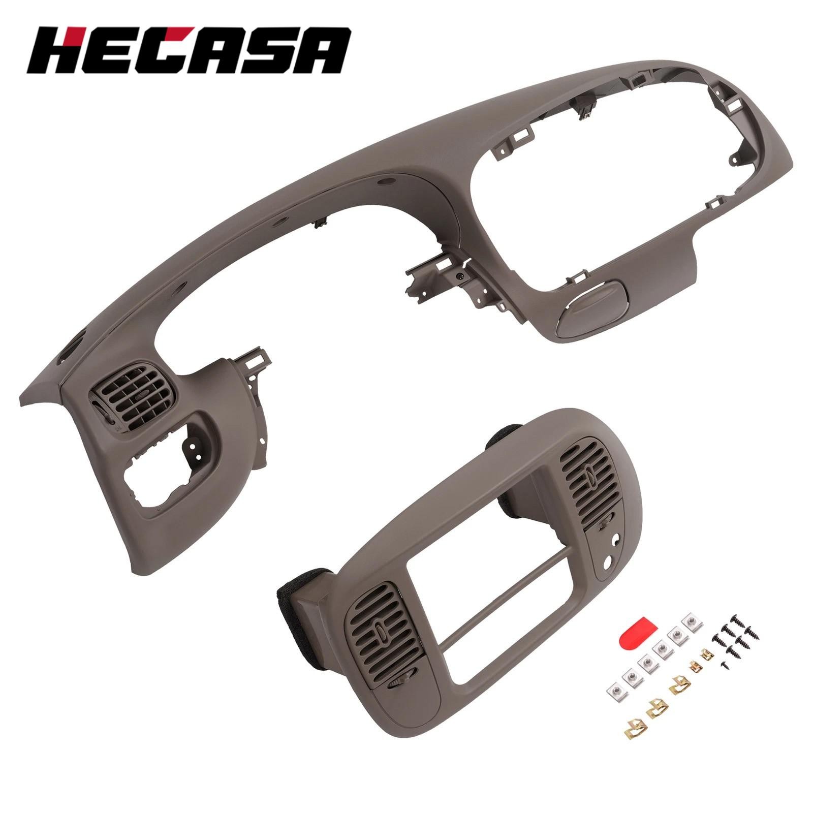 For Ford F150 Expedition 1997-2003 Brown Dash Pad Bezel +Center Dash Radio Bezel