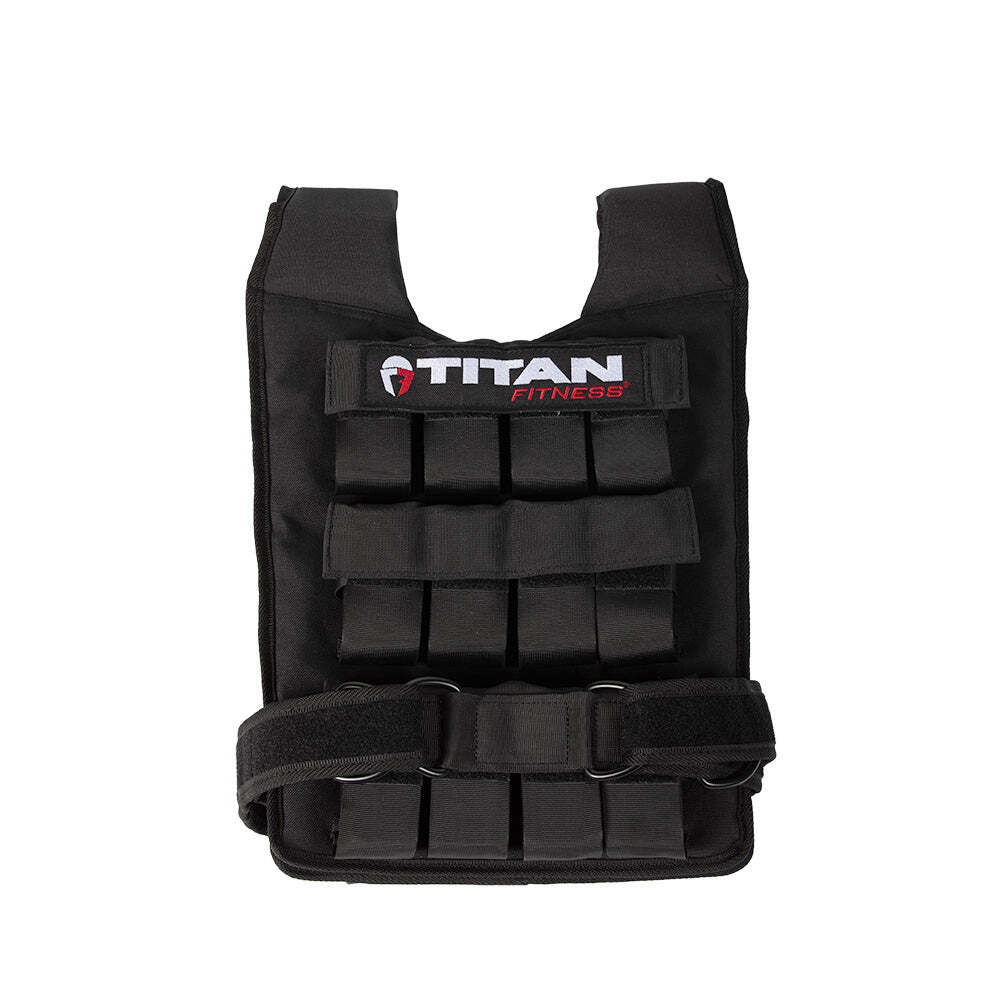 Titan Fitness Elite Series 50 LB Adjustable Weight Vest, (20) 2.5 LB Ingots