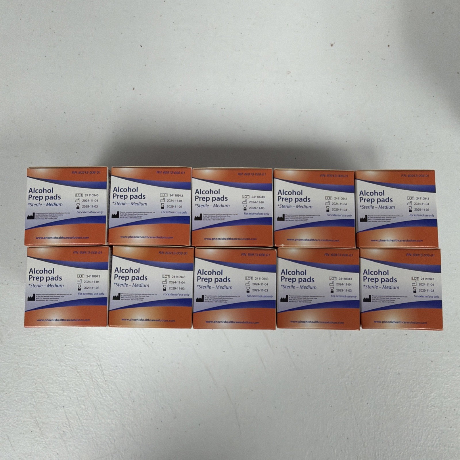 Alcohol Prep Pads Swabs Wipes Isopropyl Wipes Thick Pad 1,000 Counts 10 boxes