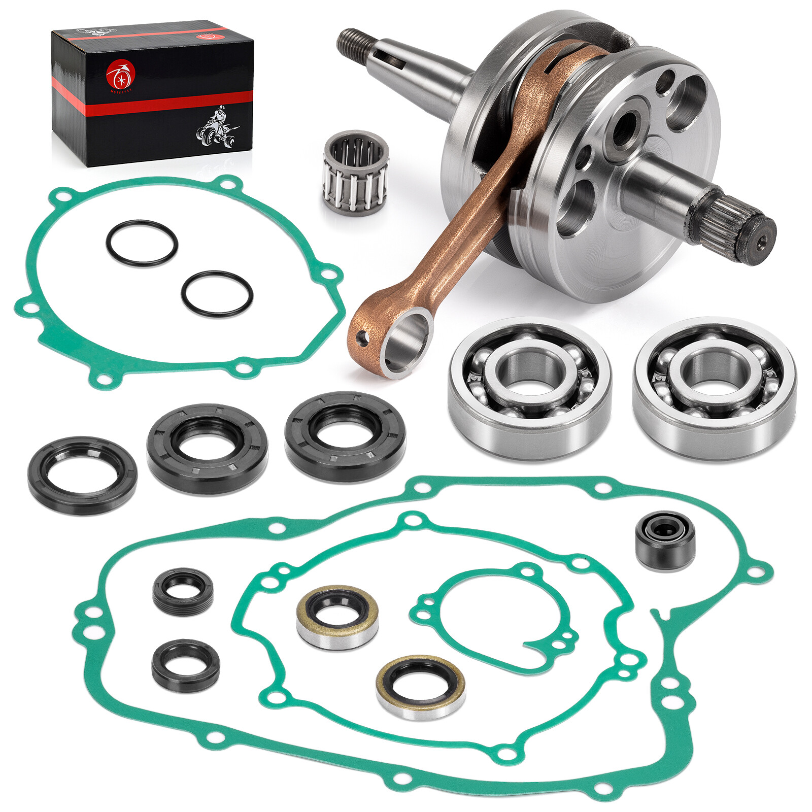 ENGINE REBUILD Kit CRANKSHAFT GASKETS Oil Seal For KAWASAKI KX80 1991 1992-2000