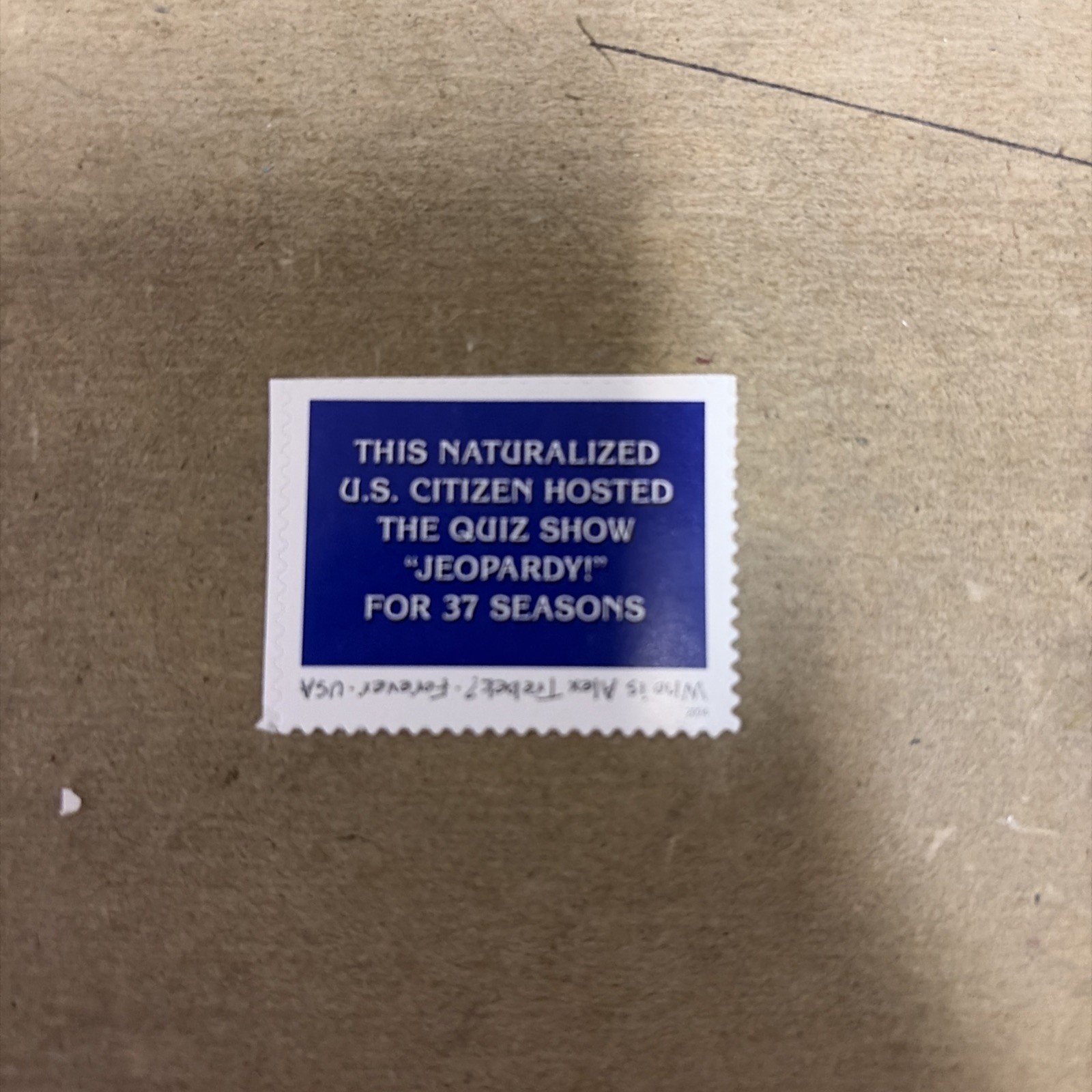 2024 US Postage #5907  ALEX TREBEK - JEOPARDY  Single MNH Stamp Free Shipping