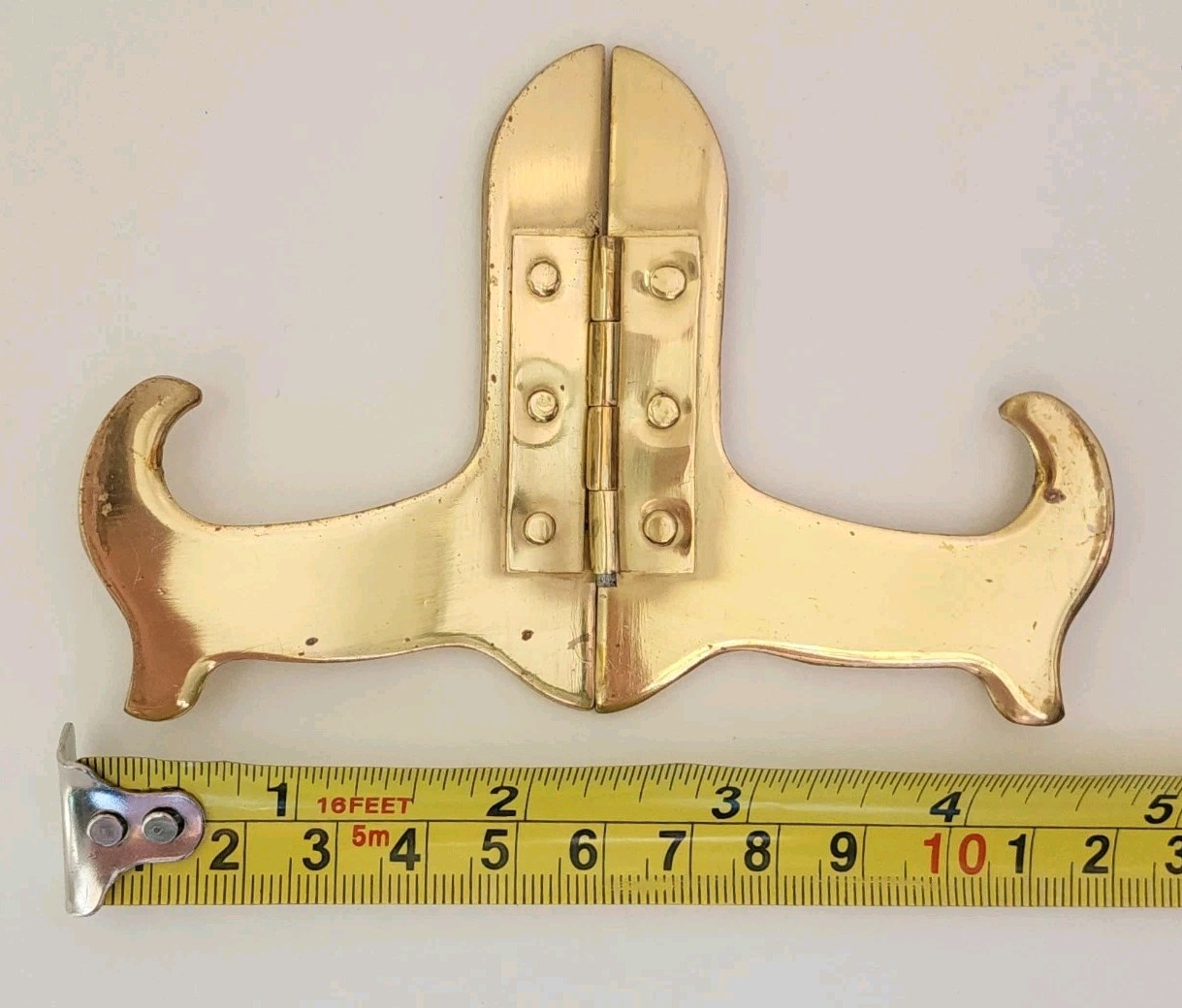 Sturdy Brass Vintage Small Picture Display Easel Stand 3” x 4.5”