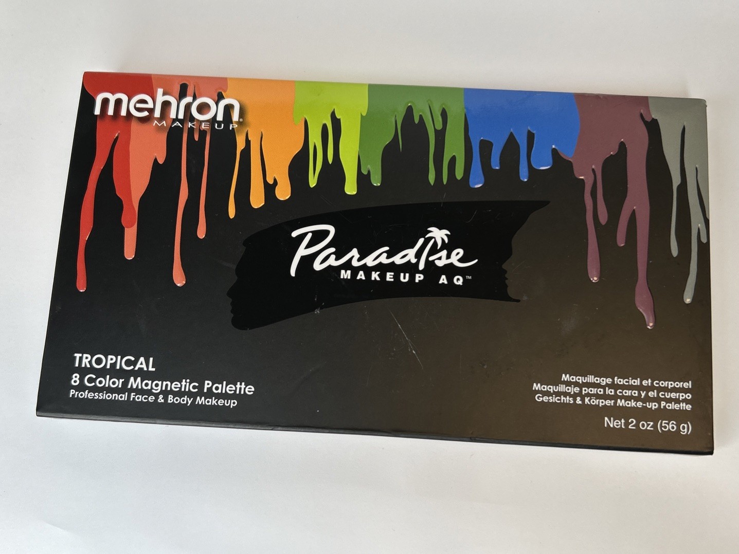 Mehron Makeup Paradise Makeup AQ - Tropical 8 x 2 oz Color Magnetic Palette NEW