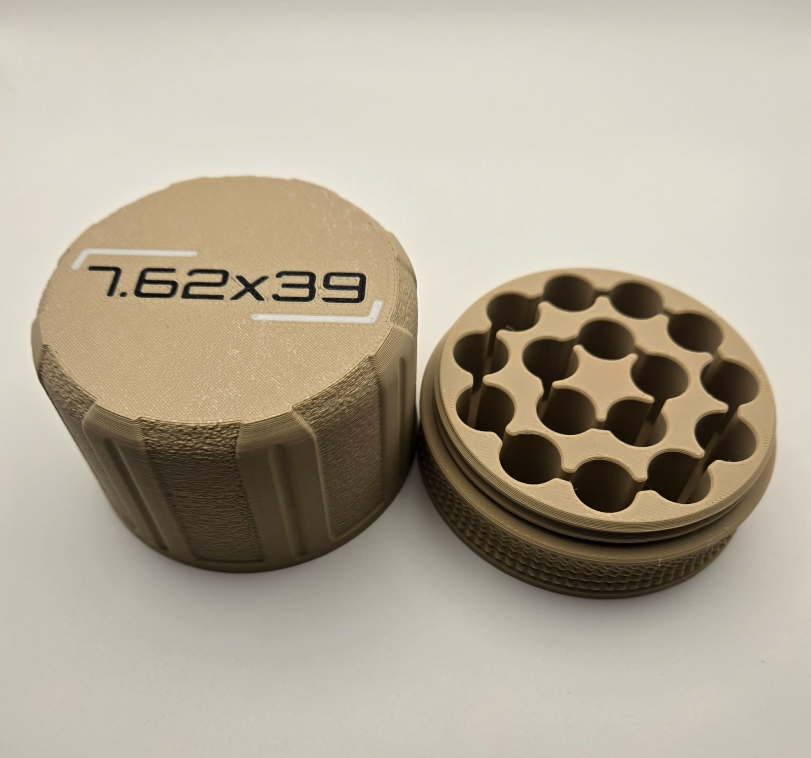 7.62 x 39 Ammo Puck – Holds 16 Rounds, Compact Storage Holder