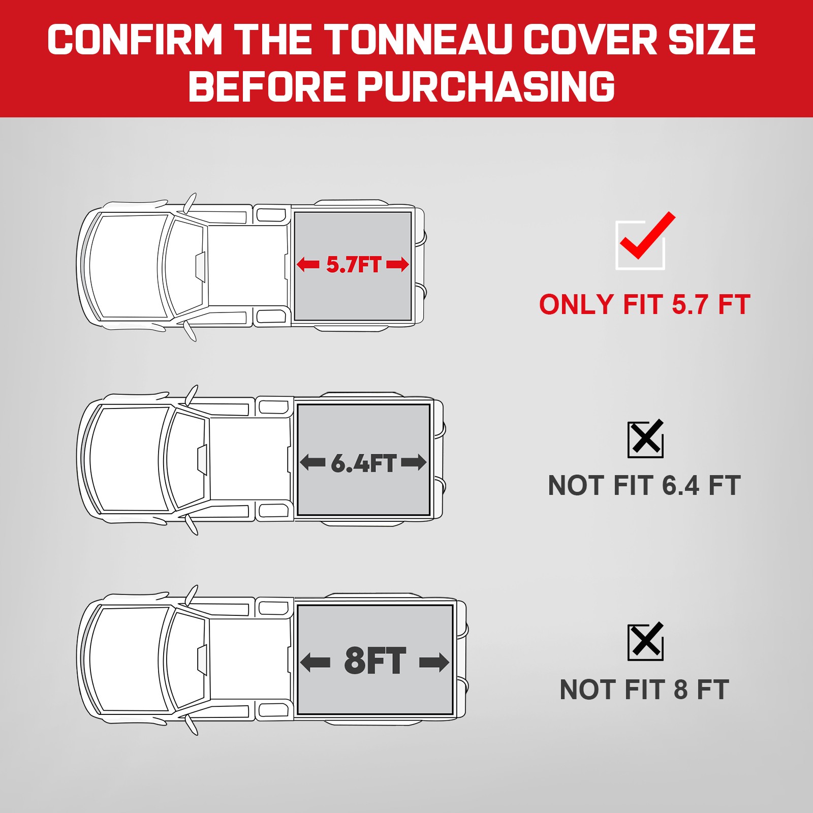 Soft Roll-up Tonneau Cover FOR 09-25 Dodge Ram 1500 5.7FT Truck Bed NO RAM BOX