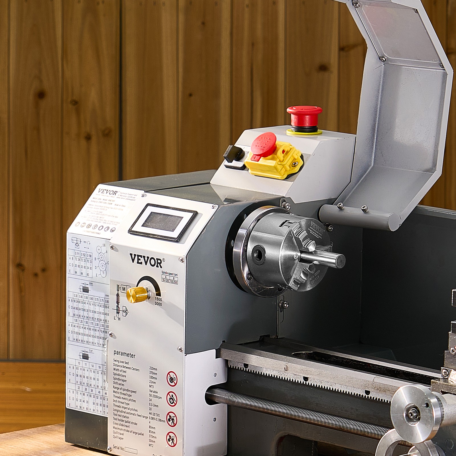 VEVOR 3 Inch 3-Jaw Self-Centering Lathe Chuck for Drilling Milling Machine 3D