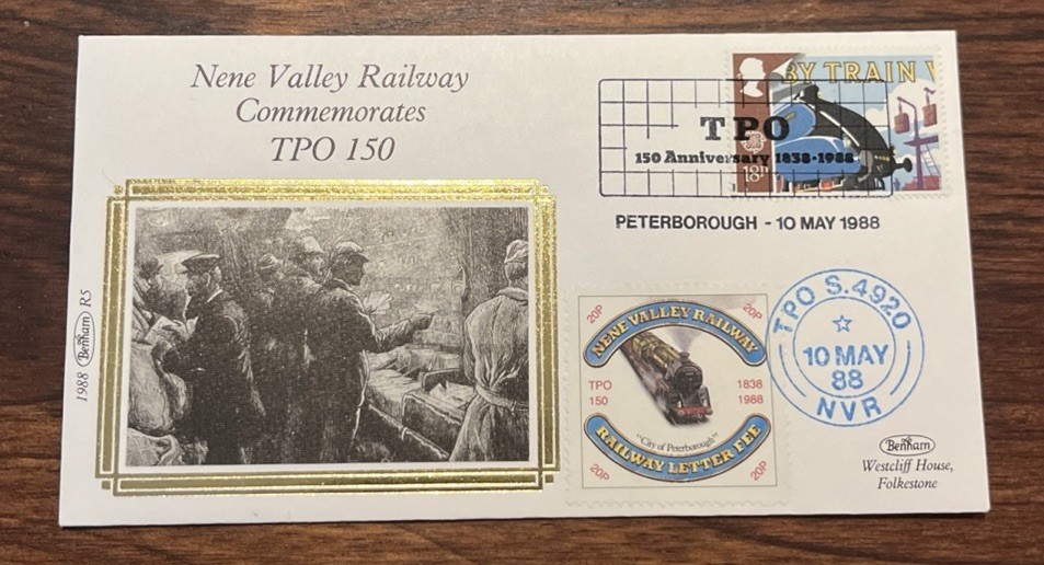 1988 Nene Valley Railway Commemorates 150 - Peterborough Benham R5 Cover TPO