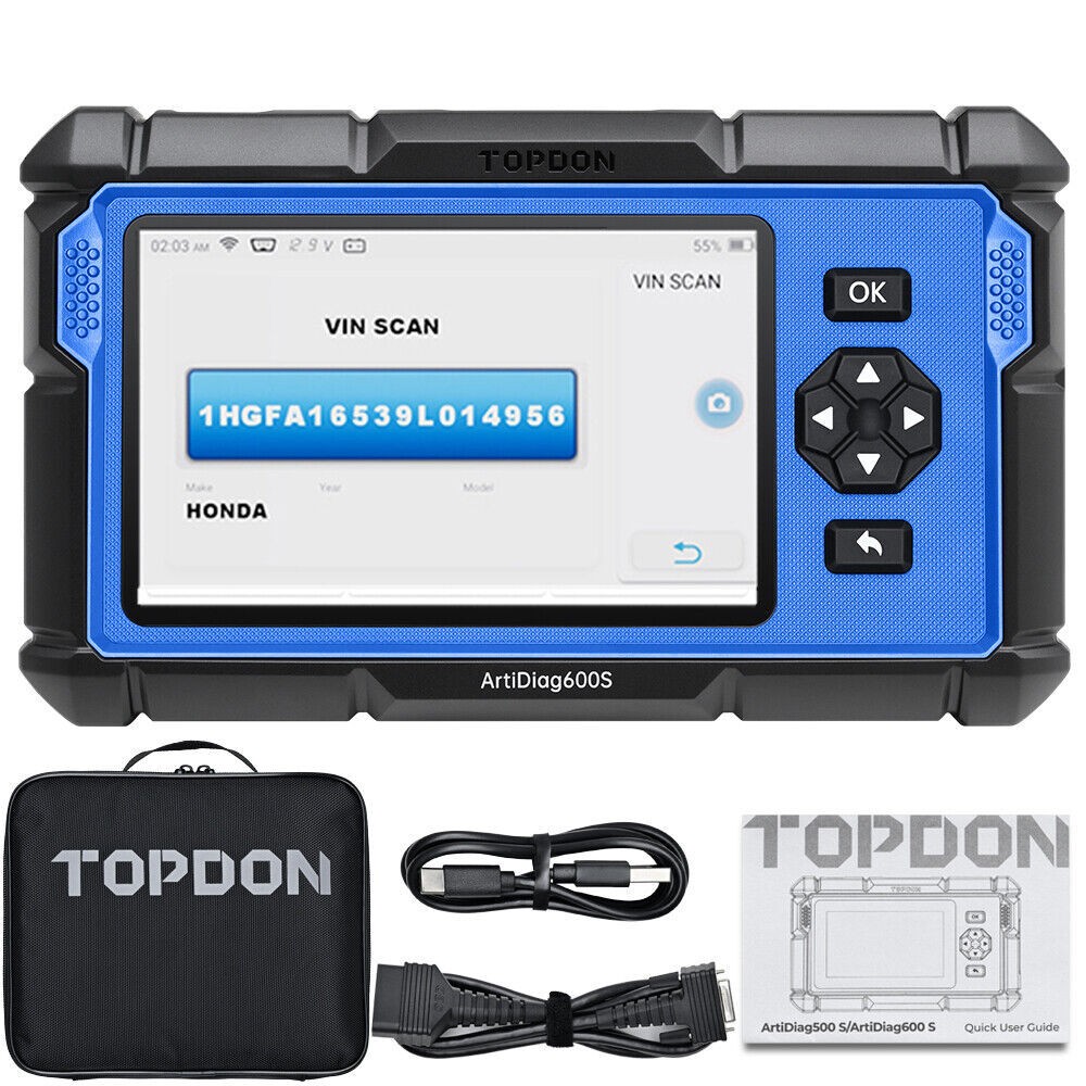⭐2026 TOPDON AD600S OBD2 Scanner Engine ABS SRS SAS AT TPMS EPB Diagnostic Tool⭐