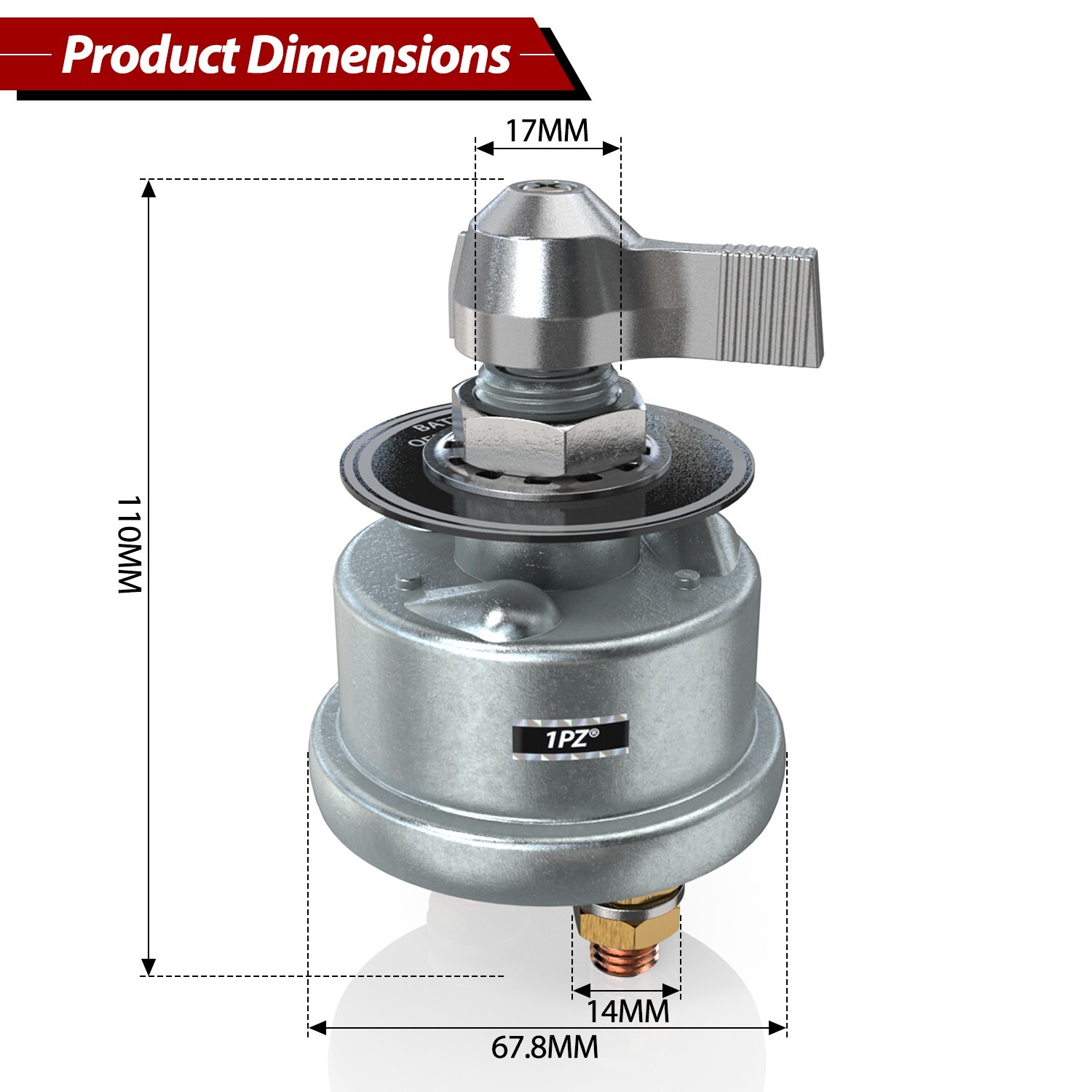 300A 12V High Current Master Battery Disconnect Switch Heavy Duty Power Cut Off