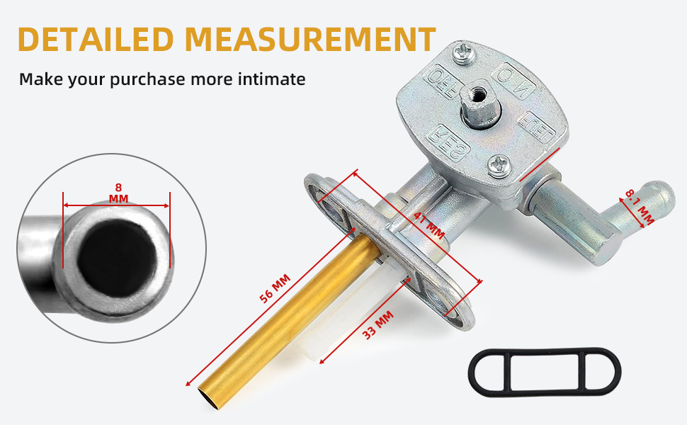 Fuel Valve Petcock & Lever Screw For Kawasaki Prairie 360 KVF360 2003-2013