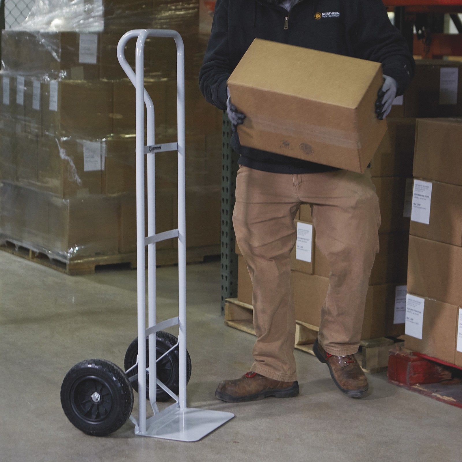 Strongway Steel Hand Truck, 600-Lb. Capacity