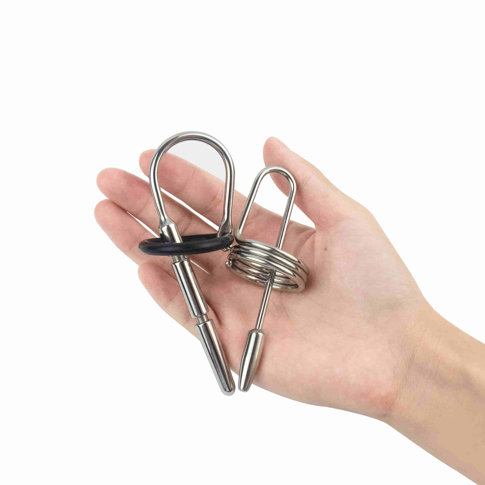 Male Stainless Steel Beads Long Urethral Plug Sounding Penis Plug Rod Enhancer