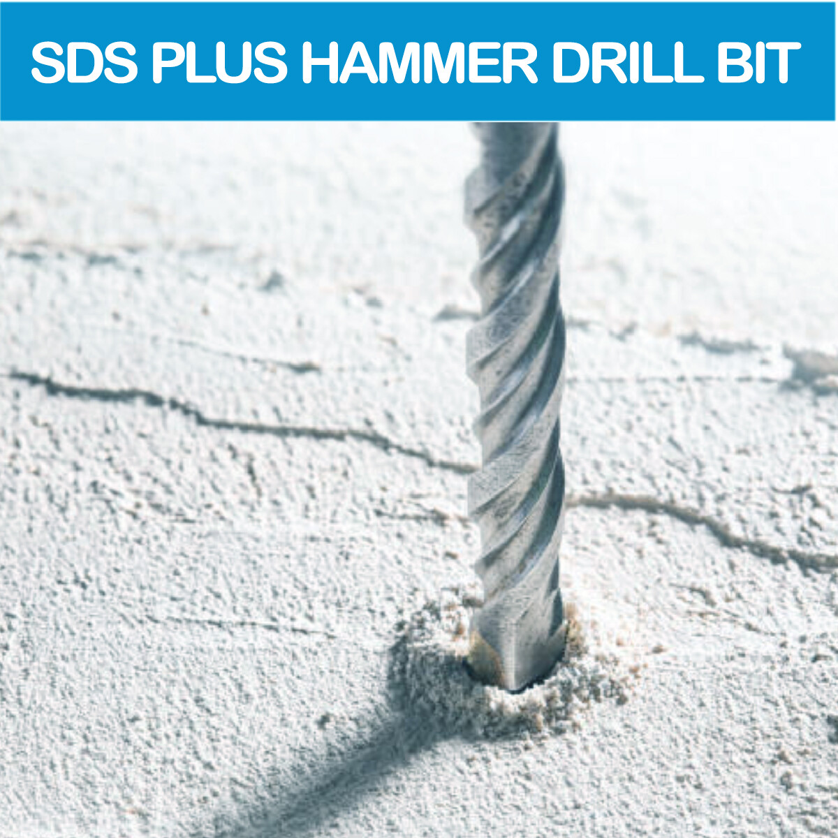 SDS Plus Carbide Tip Rotary Hammer Drill Bit Set for Concrete, 60pcs