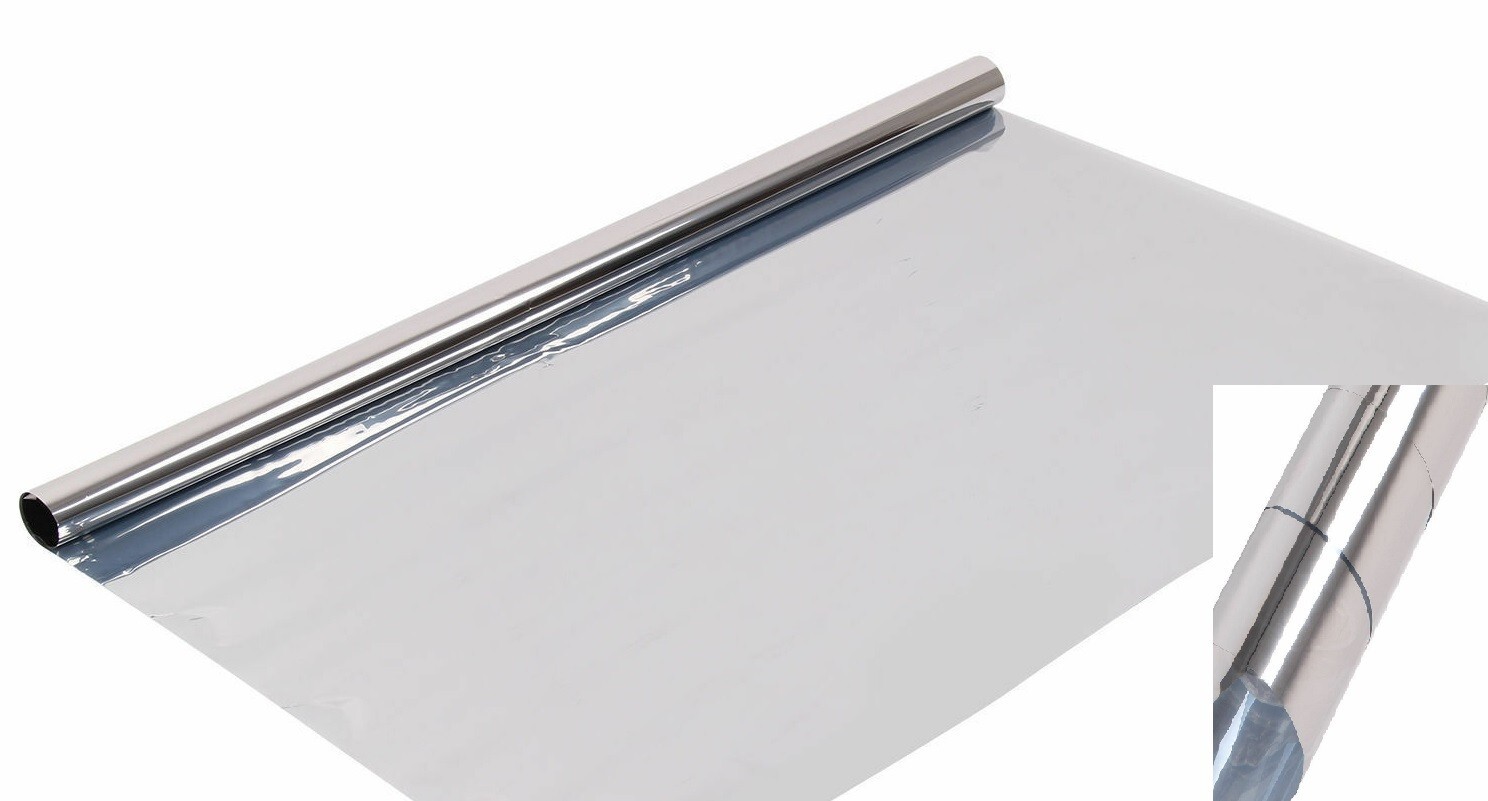 Silver Black one way mirror 5% Window Tint Film Auto Residential Intersolar®