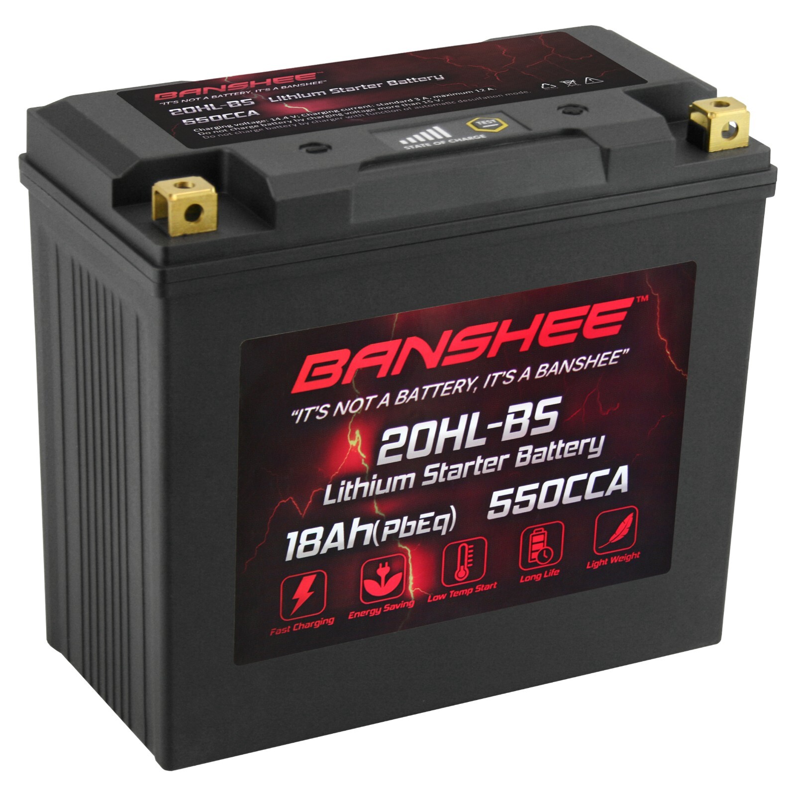 Banshee LiFePO4 Battery Replace Yuasa YTX20HL-PW GYZ20HL YTX20L YTX20HL GYZ20HL