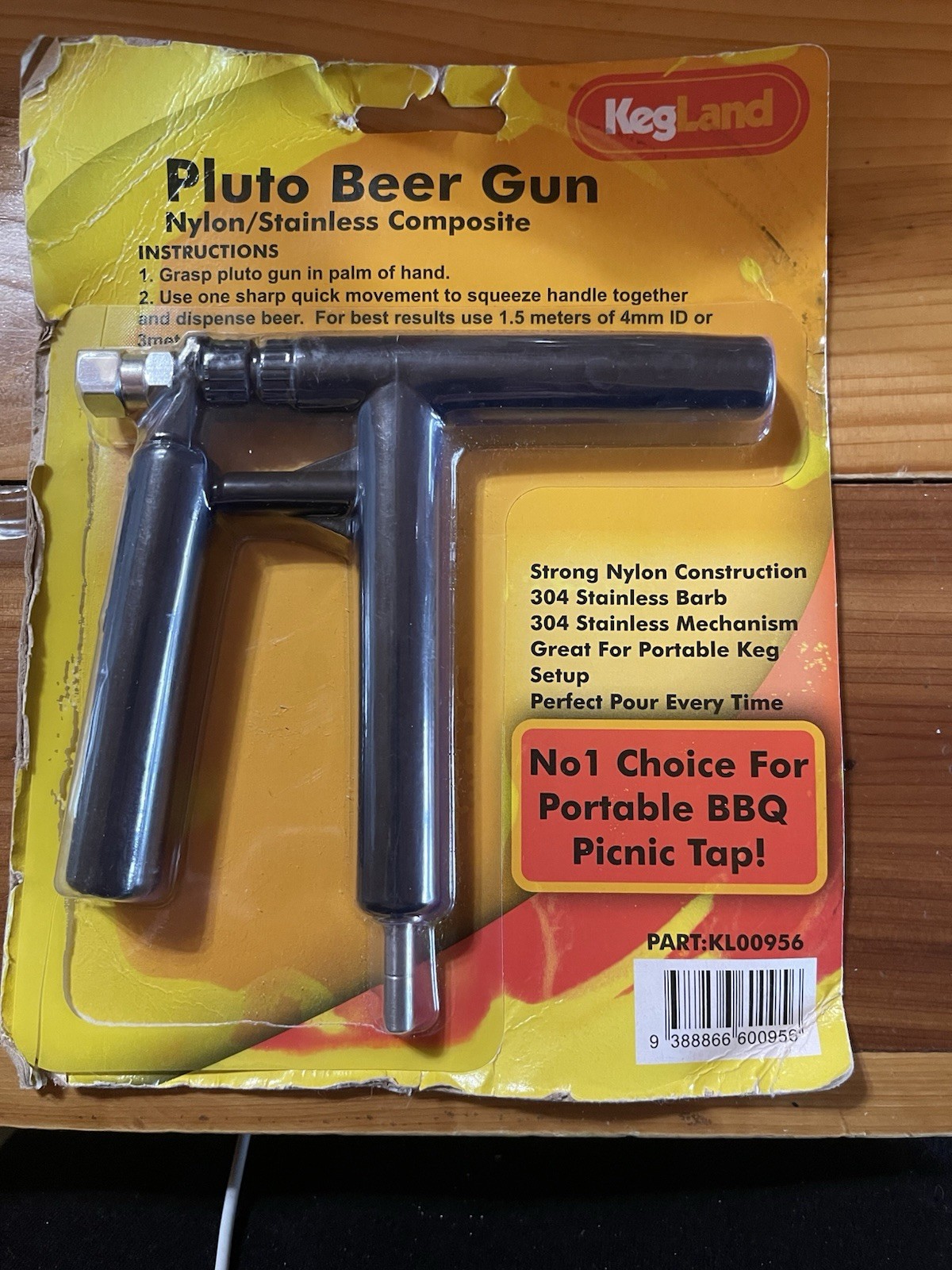 New KegLand Pluto Beer Gun Keg Party Home Brew Packaging Worn