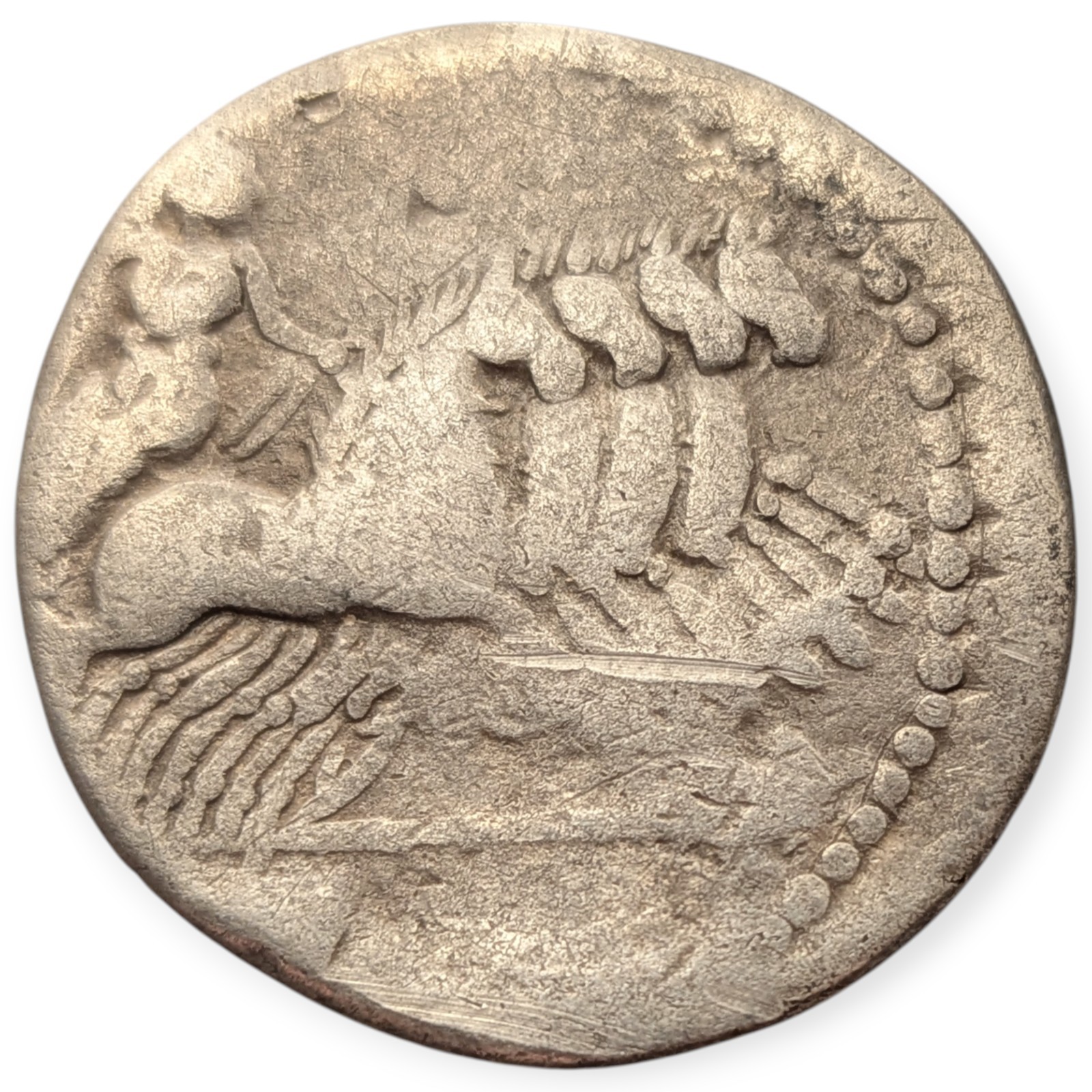 Roman Republic Denarius 86 BC. Gargonius, M. Vergilius & Ogulnius Anonymous 12J