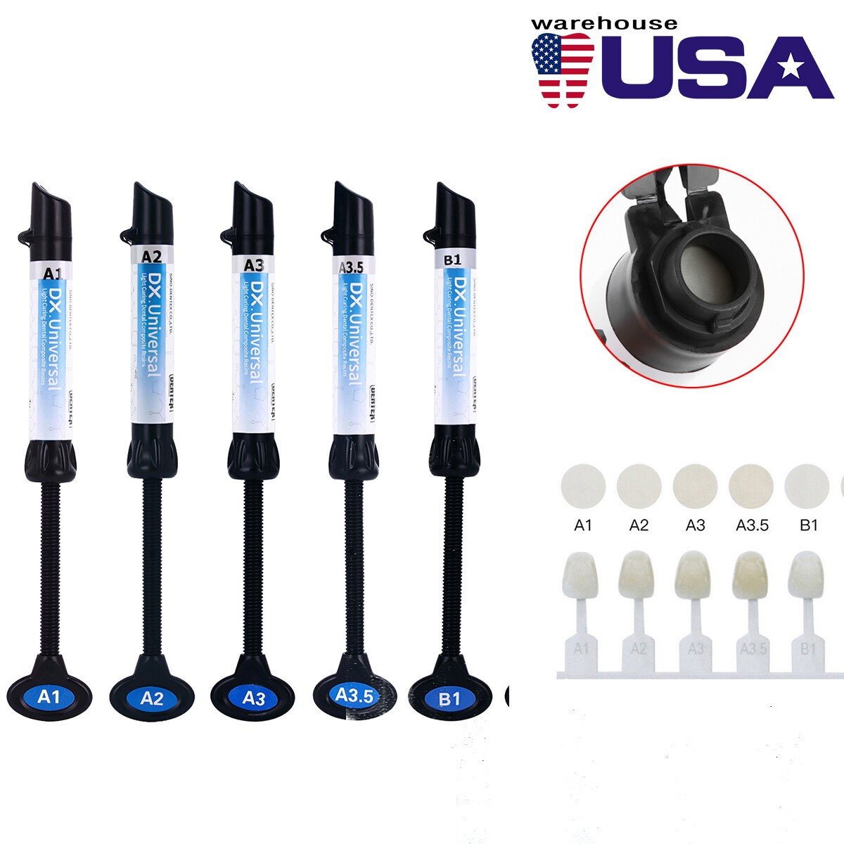 Dentex Dental Universal Composite Resin Light Cure A1/A2/A3/A3.5/B1