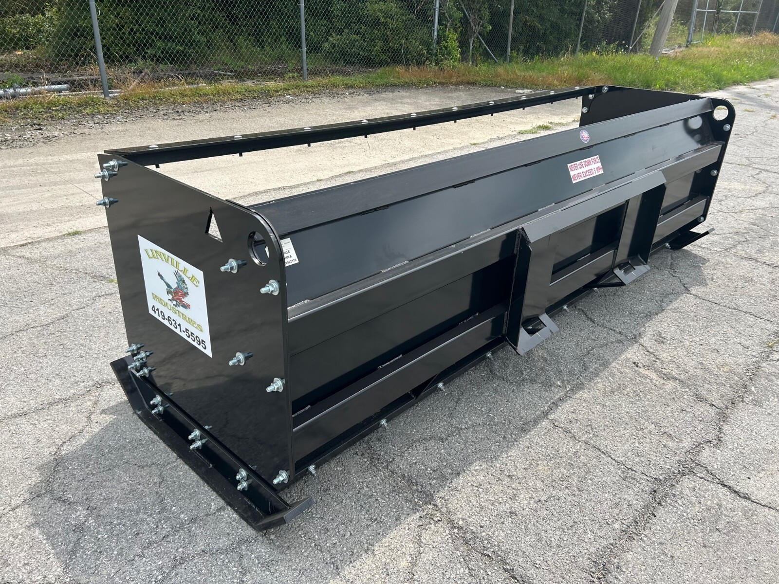 Linville 8' x 36" Skid Steer with Back Drag Pusher Box LIFETIME WARRANTY USA