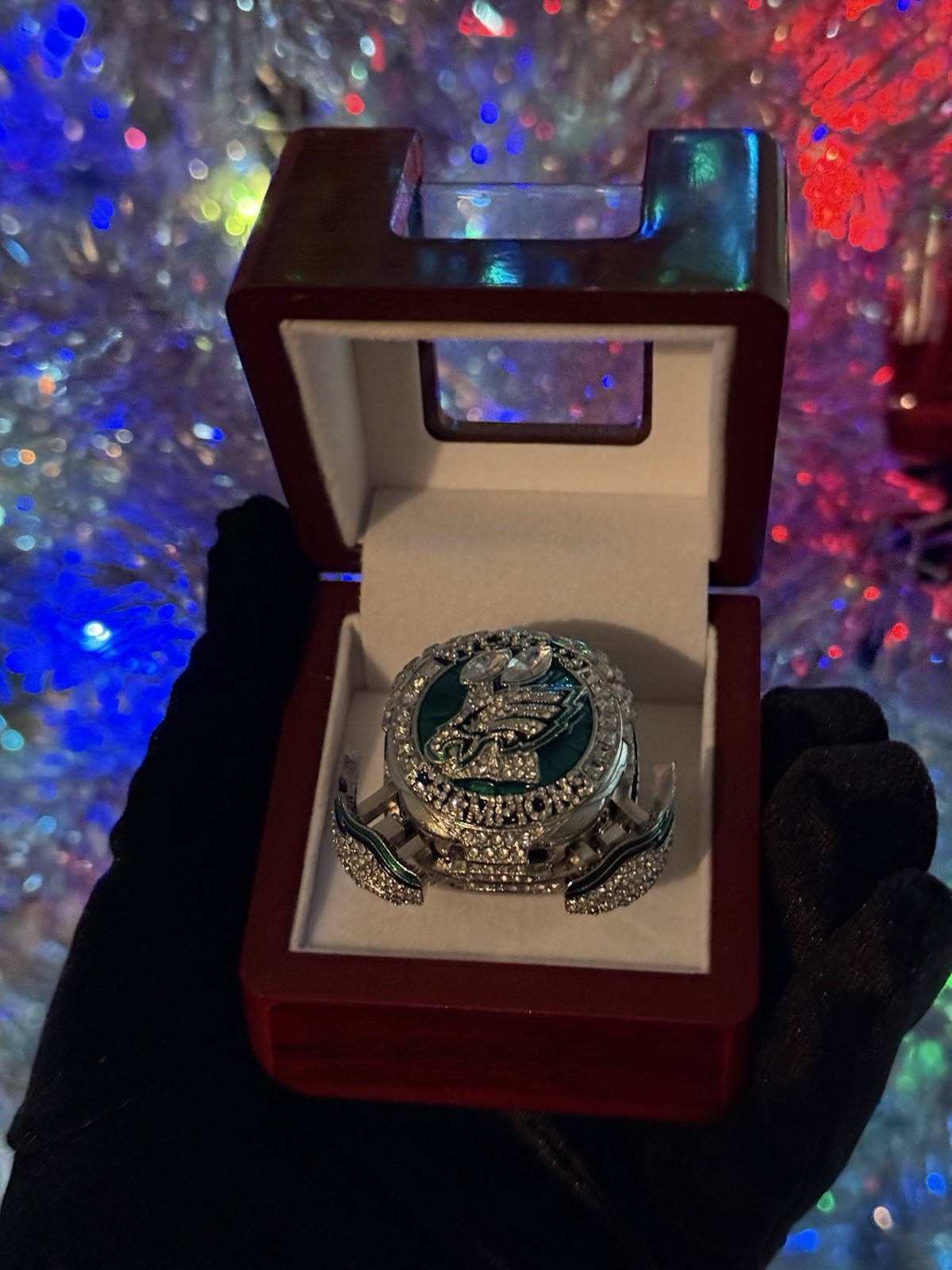 Jalen Hurts Philadelphia Eagles Championship Ring Pop Out Wings Edition