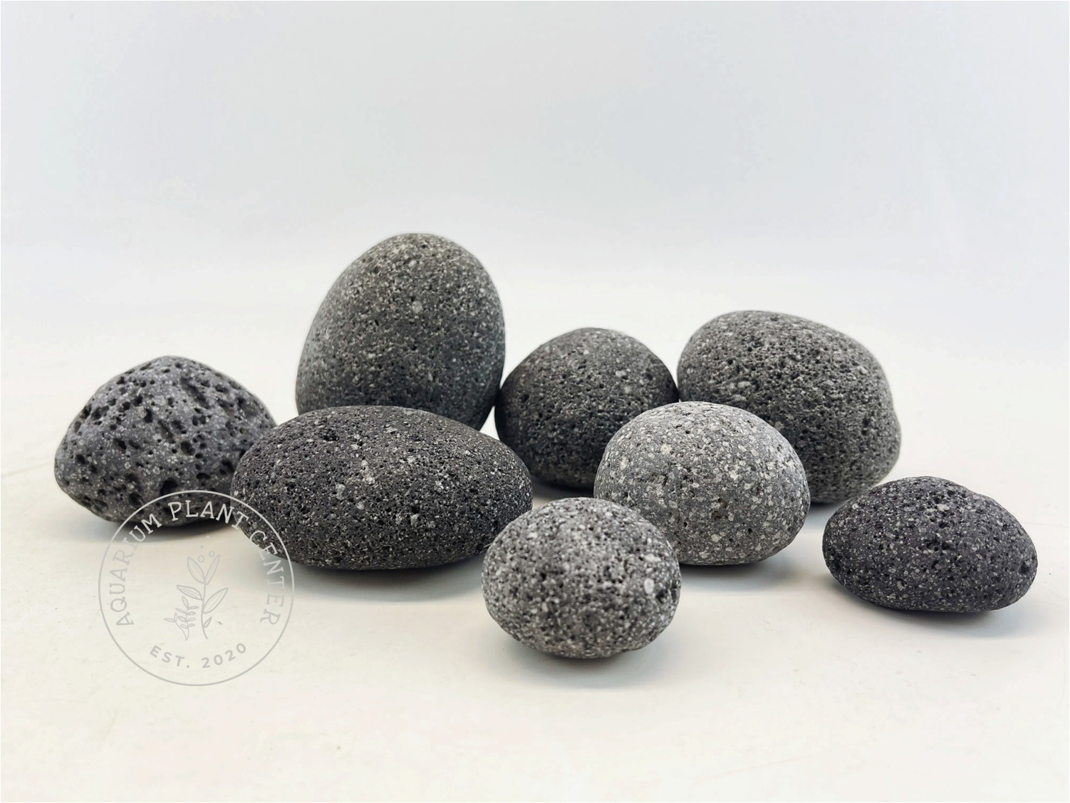 Tumbled Black Lava Rock Pebble/Planted Aquarium/Decoration/Hardscape/NaturalSton