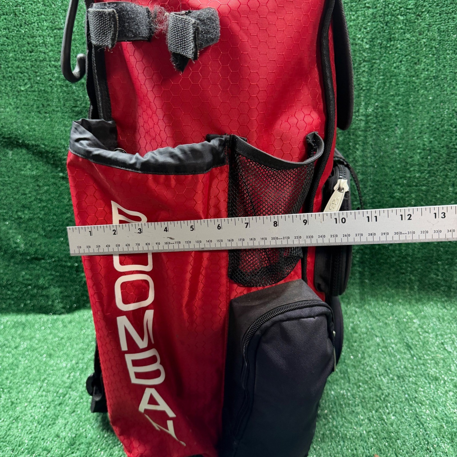 Boombah Superpack Red/Black Baseball Softball Bat Bag Backpack Equipment Storage