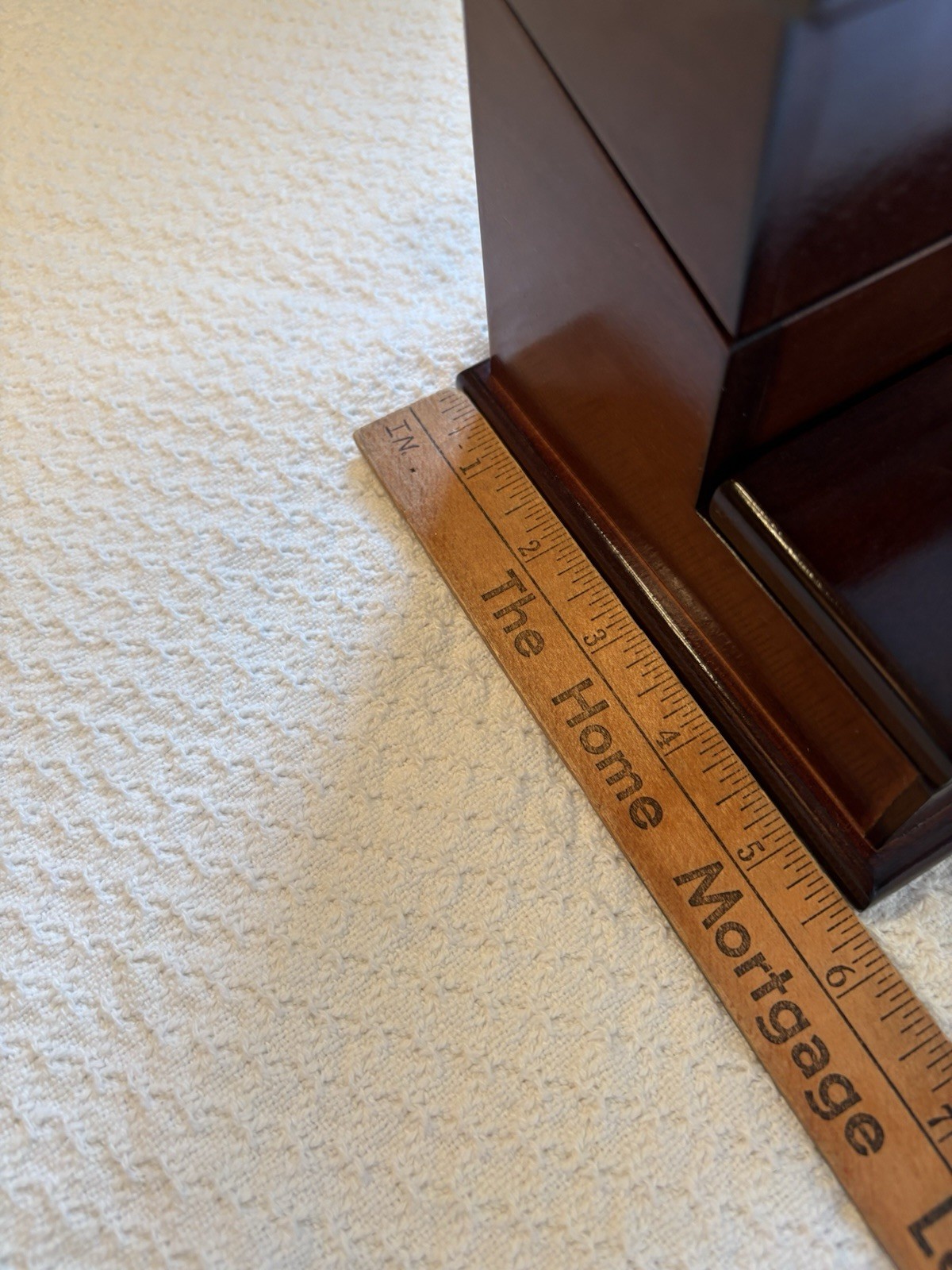 The Bombay Company Letter Desk Organizer Solid Wood Mahogany Hinged Vintage