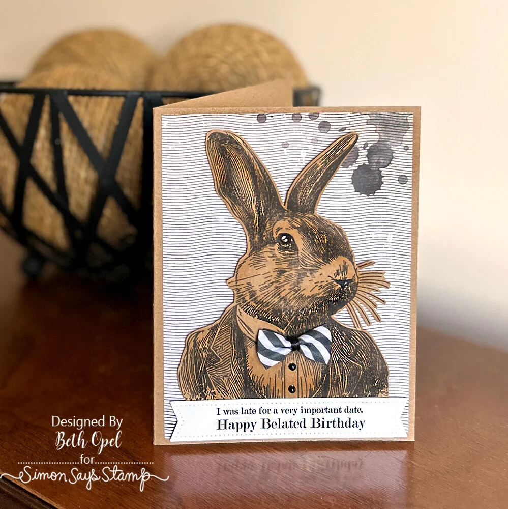 Tim Holtz Stampers Anonymous "MR. RABBIT" Easter Stamp Set- Spring 2024