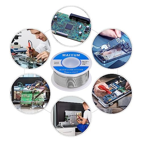 63-37 Tin Lead Rosin Core Solder Wire for Electrical Soldering () 0.8mm 100g