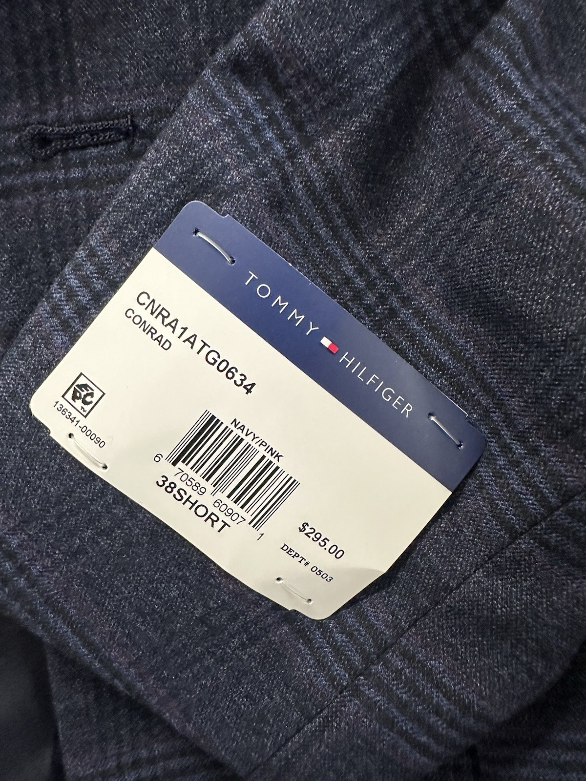 NEW Tommy Hilfiger Mens Conrad Modern Fit Plaid Sport Coat Blue Size 38S NWT