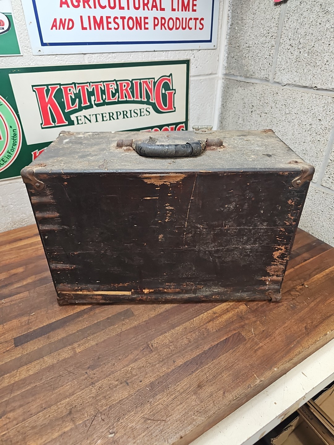 Q29- Union 6 Drawers Wood Machinist Chest Tool Box Antique Chest Tool Box