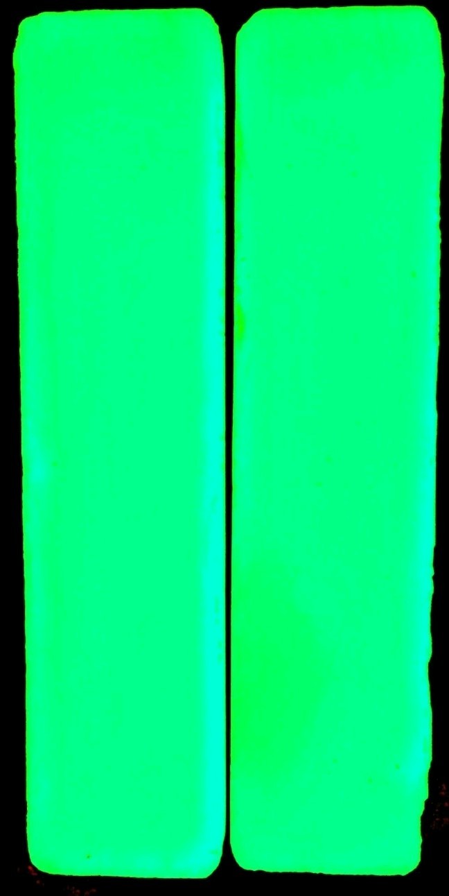 Rare Glass Green Glow In Dark Slab Cabochon Slab Rave Craft Flintknapping